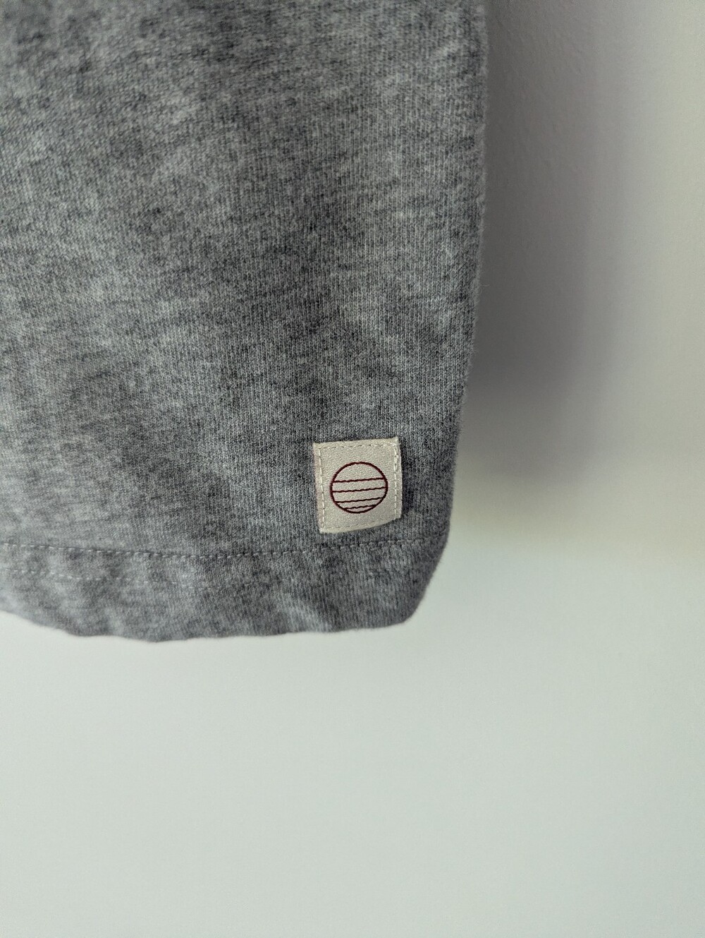 Marine Layer Luxe Jersey Relaxed Tee in Heather Grey Heavyweight Short Sleeve - Picture 7 of 12